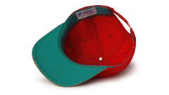 Karhu logo patch snapback - fiery red / strong blue – Karhu US