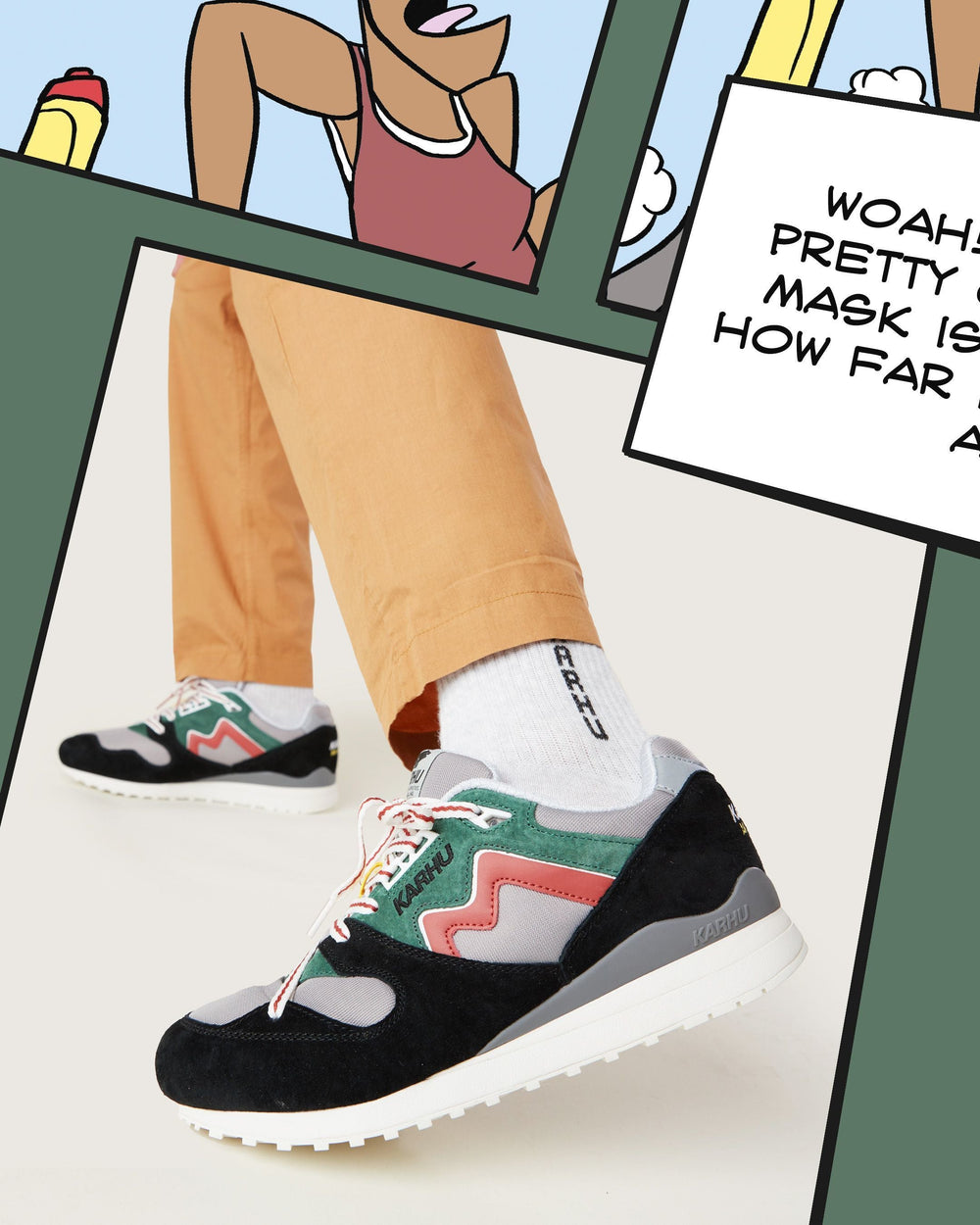 Synchron classic - jet black / hot sauce – Karhu US