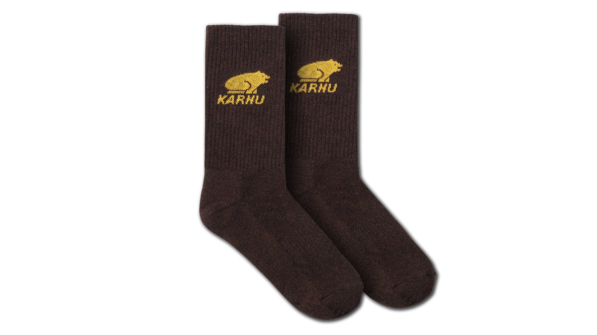 Karhu Classic Logo Sock - Brown Melange / Daglily