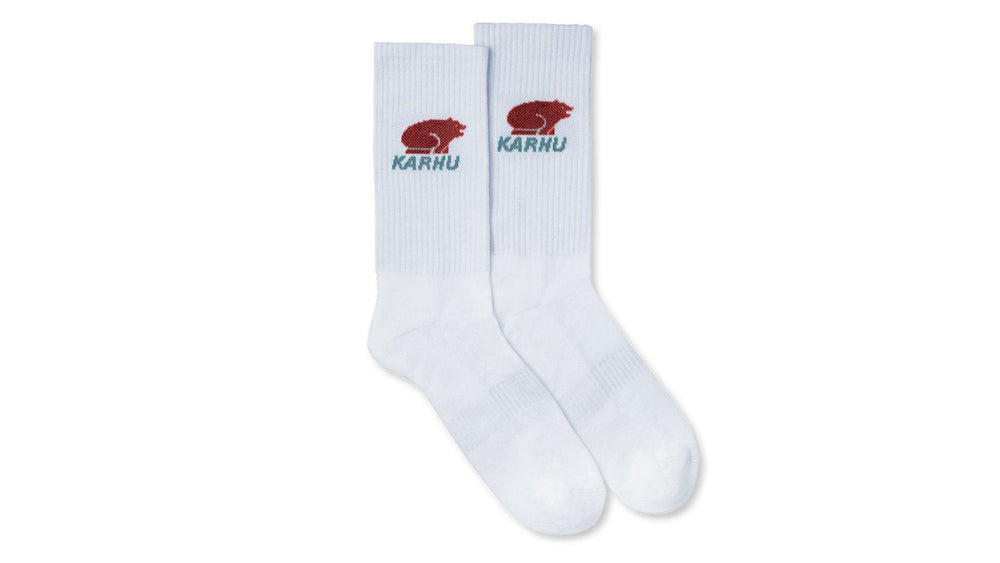 Karhu Classic Logo Sock - Bright White/Burnt Brique