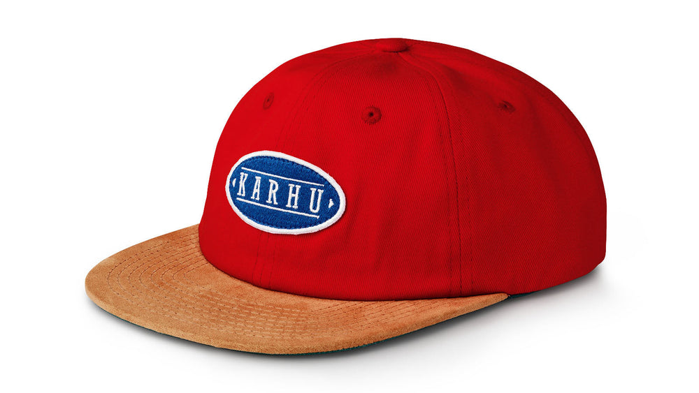 Karhu logo patch snapback - fiery red / strong blue – Karhu US