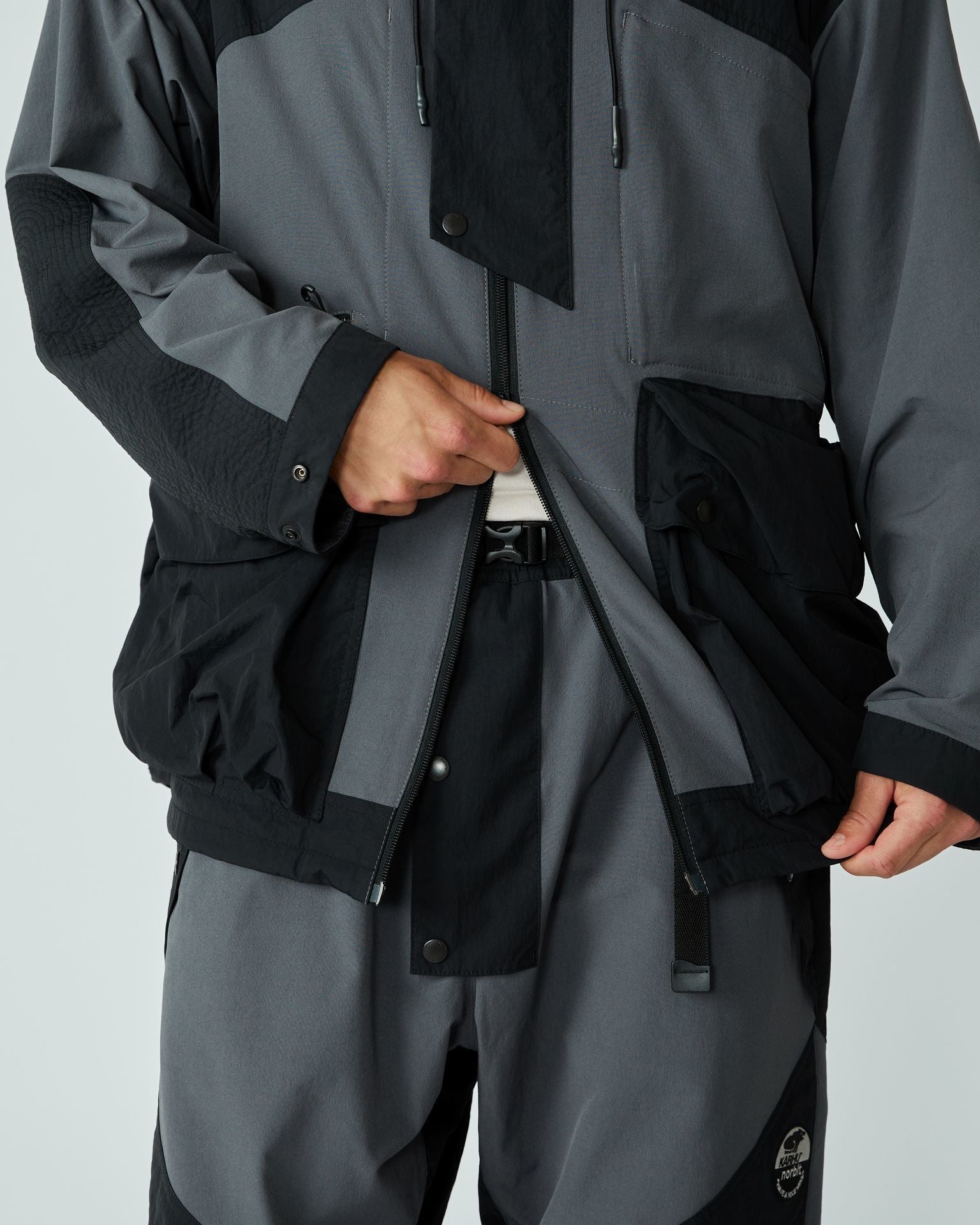 karhu x norbit hike hoodie jacket "have a nice hike" gray – Karhu US
