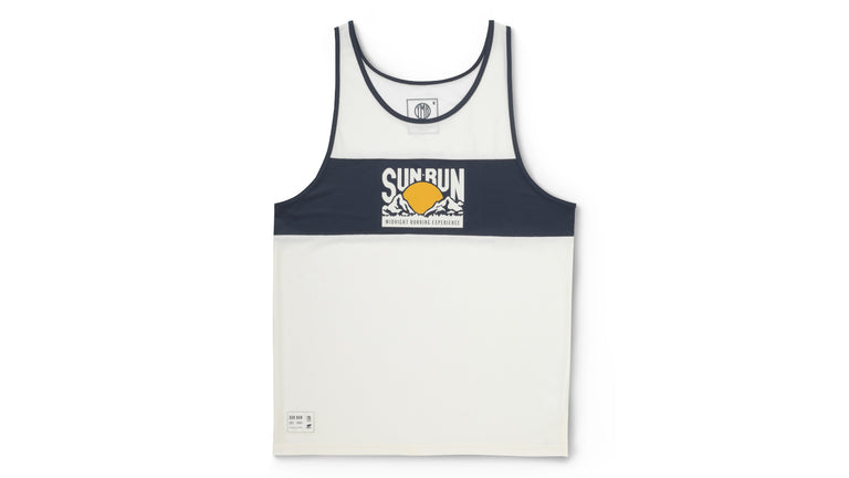 Running Apparel | Women Karhu SUN RUN SINGLET - OFF WHITE/ESTATE BLUE