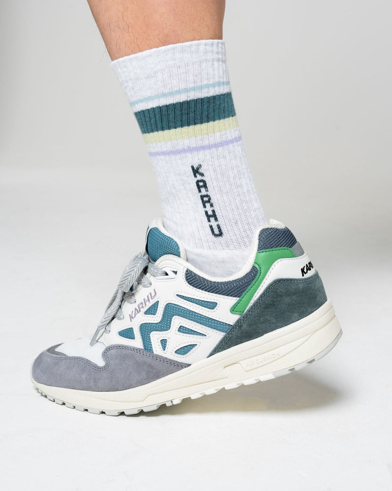 Socks | Men Karhu Tubular-87 Sock Light Grey Melange / Brittany Blue