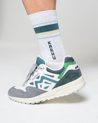 Socks | Men Karhu Tubular-87 Sock Light Grey Melange / Brittany Blue